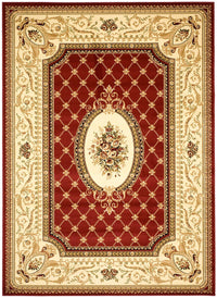 Safavieh Lyndhurst Lnh223B Red / Ivory Area Rug