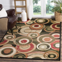 Safavieh Lyndhurst Lnh225B Black / Multi Geometric Area Rug