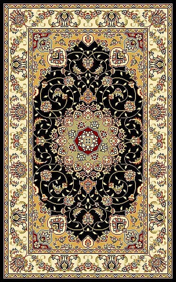 Safavieh Lyndhurst Lnh329A Black / Ivory Area Rug