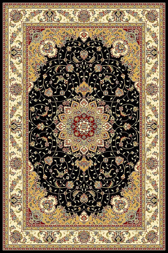 Safavieh Lyndhurst Lnh329A Black / Ivory Area Rug