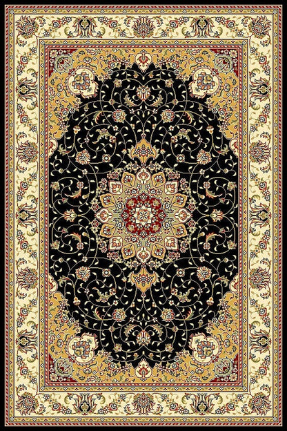 Safavieh Lyndhurst Lnh329A Black / Ivory Area Rug