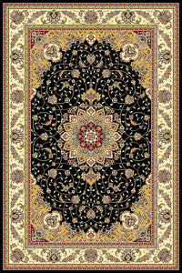 Safavieh Lyndhurst Lnh329A Black / Ivory Area Rug