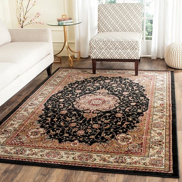 Safavieh Lyndhurst Lnh329A Black / Ivory Area Rug