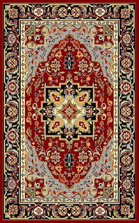 Safavieh Lyndhurst Lnh330B Red / Black Area Rug