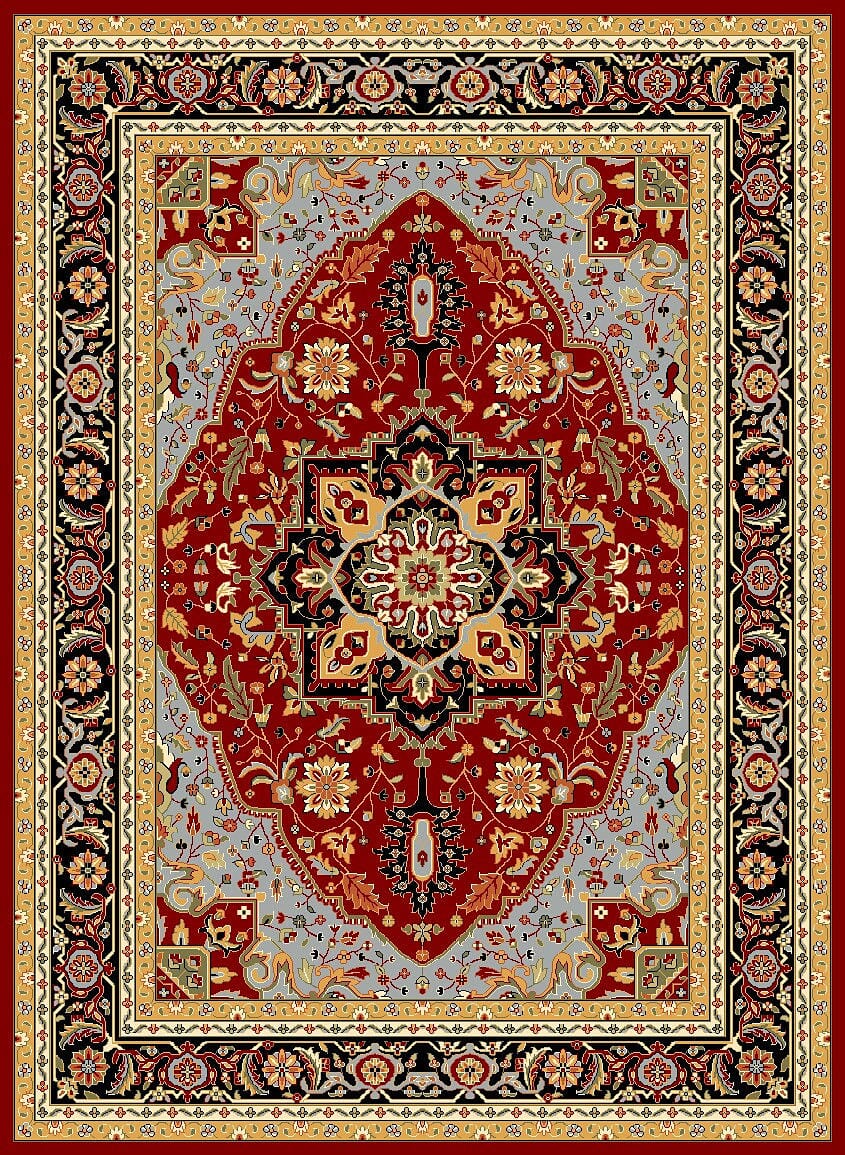 Safavieh Lyndhurst Lnh330B Red / Black Area Rug