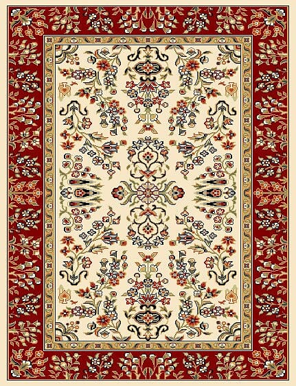 Safavieh Lyndhurst Lnh331A Ivory / Red Area Rug