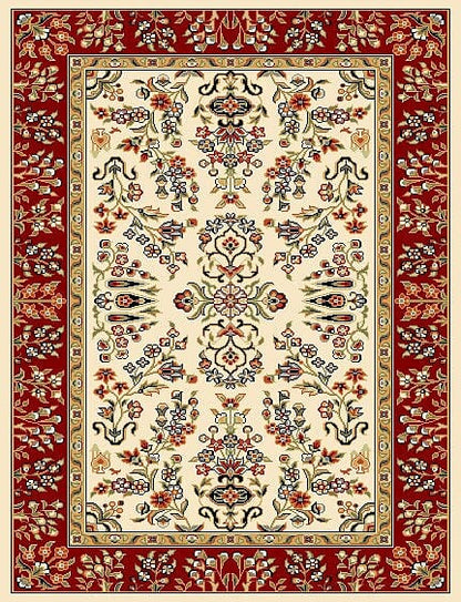 Safavieh Lyndhurst Lnh331A Ivory / Red Area Rug