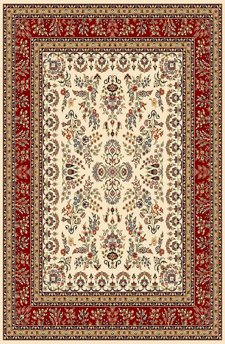 Safavieh Lyndhurst Lnh331A Ivory / Red Area Rug