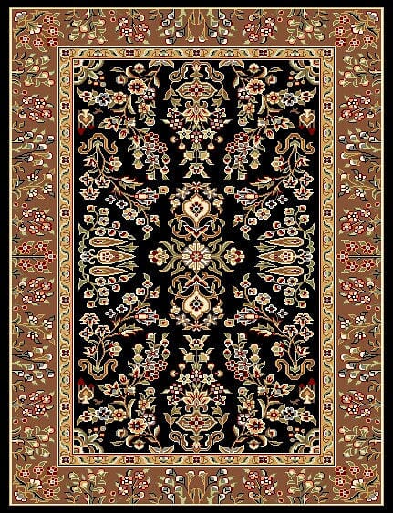 Safavieh Lyndhurst Lnh331D Black / Tan Area Rug