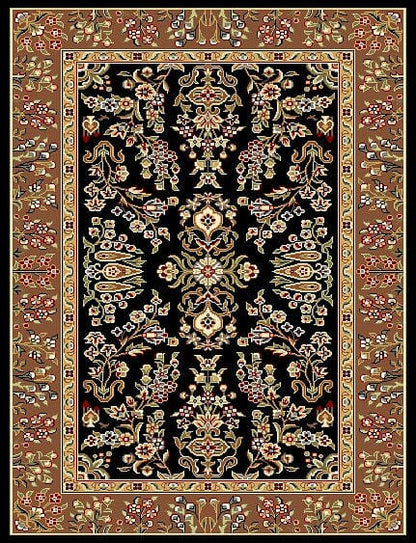 Safavieh Lyndhurst Lnh331D Black / Tan Area Rug