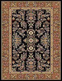 Safavieh Lyndhurst Lnh331D Black / Tan Area Rug