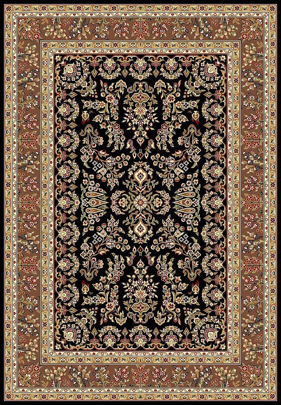 Safavieh Lyndhurst Lnh331D Black / Tan Area Rug