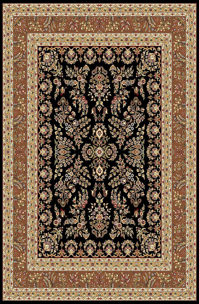 Safavieh Lyndhurst Lnh331D Black / Tan Area Rug