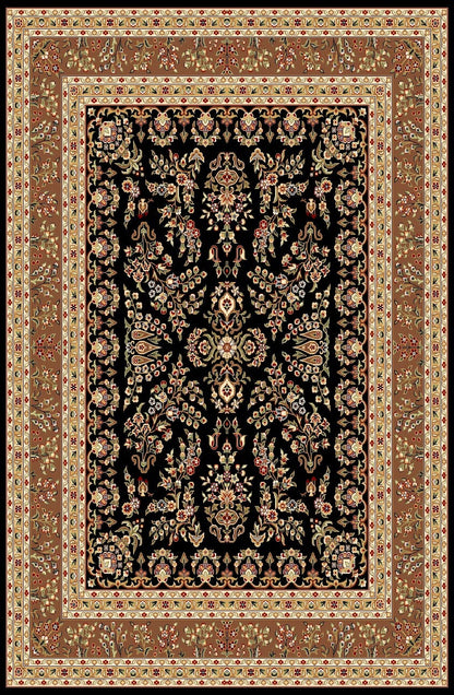 Safavieh Lyndhurst Lnh331D Black / Tan Area Rug