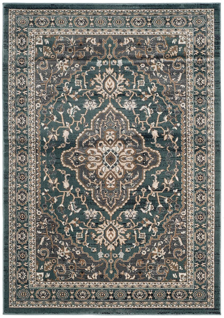 Safavieh Lyndhurst Lnh338A Teal / Grey Rugs.