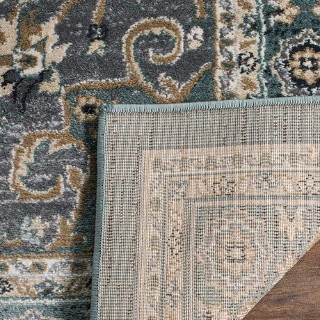 Safavieh Lyndhurst Lnh338A Teal / Grey Rugs.