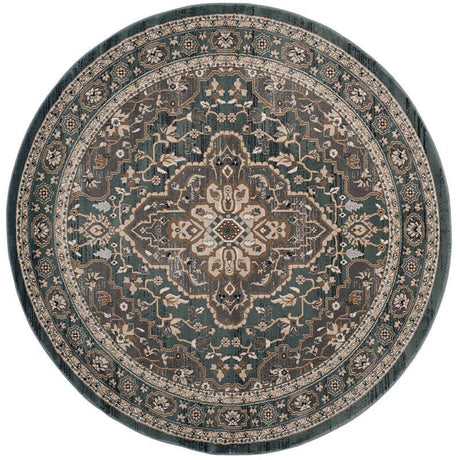 Safavieh Lyndhurst Lnh338A Teal / Grey Rugs.