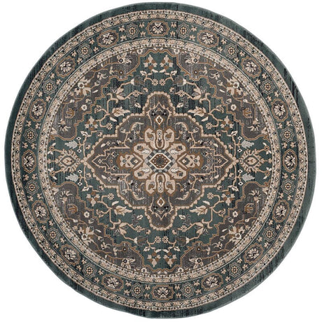 Safavieh Lyndhurst Lnh338A Teal / Grey Rugs.