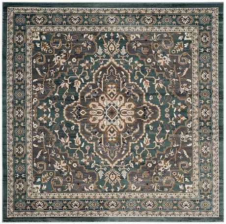 Safavieh Lyndhurst Lnh338A Teal / Grey Rugs.