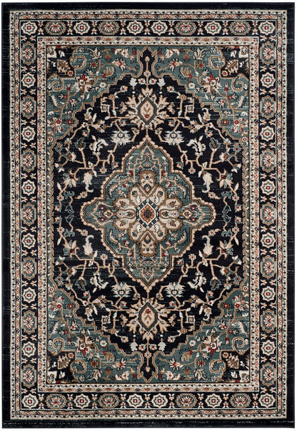 Safavieh Lyndhurst Lnh338C Anthracite / Teal Area Rug