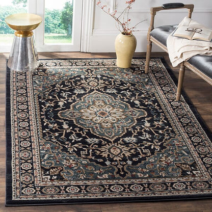 Safavieh Lyndhurst Lnh338C Anthracite / Teal Area Rug