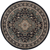 Safavieh Lyndhurst Lnh338C Anthracite / Teal Area Rug