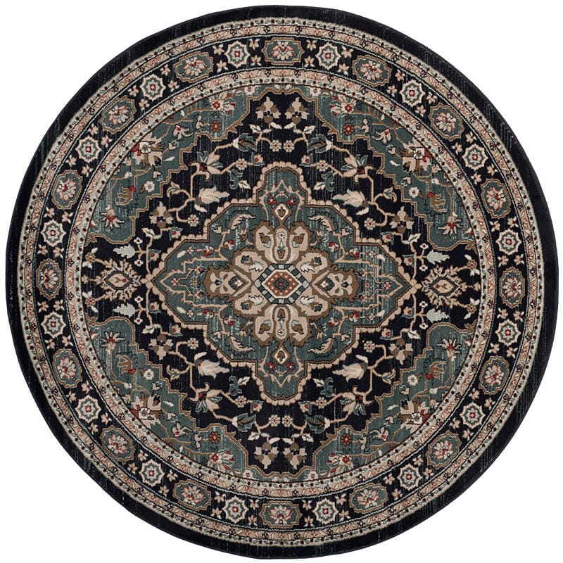 Safavieh Lyndhurst Lnh338C Anthracite / Teal Area Rug