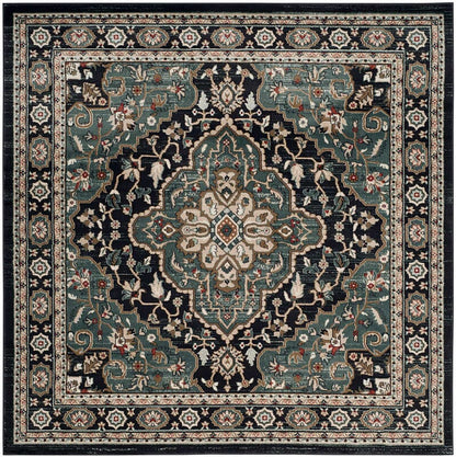 Safavieh Lyndhurst Lnh338C Anthracite / Teal Area Rug