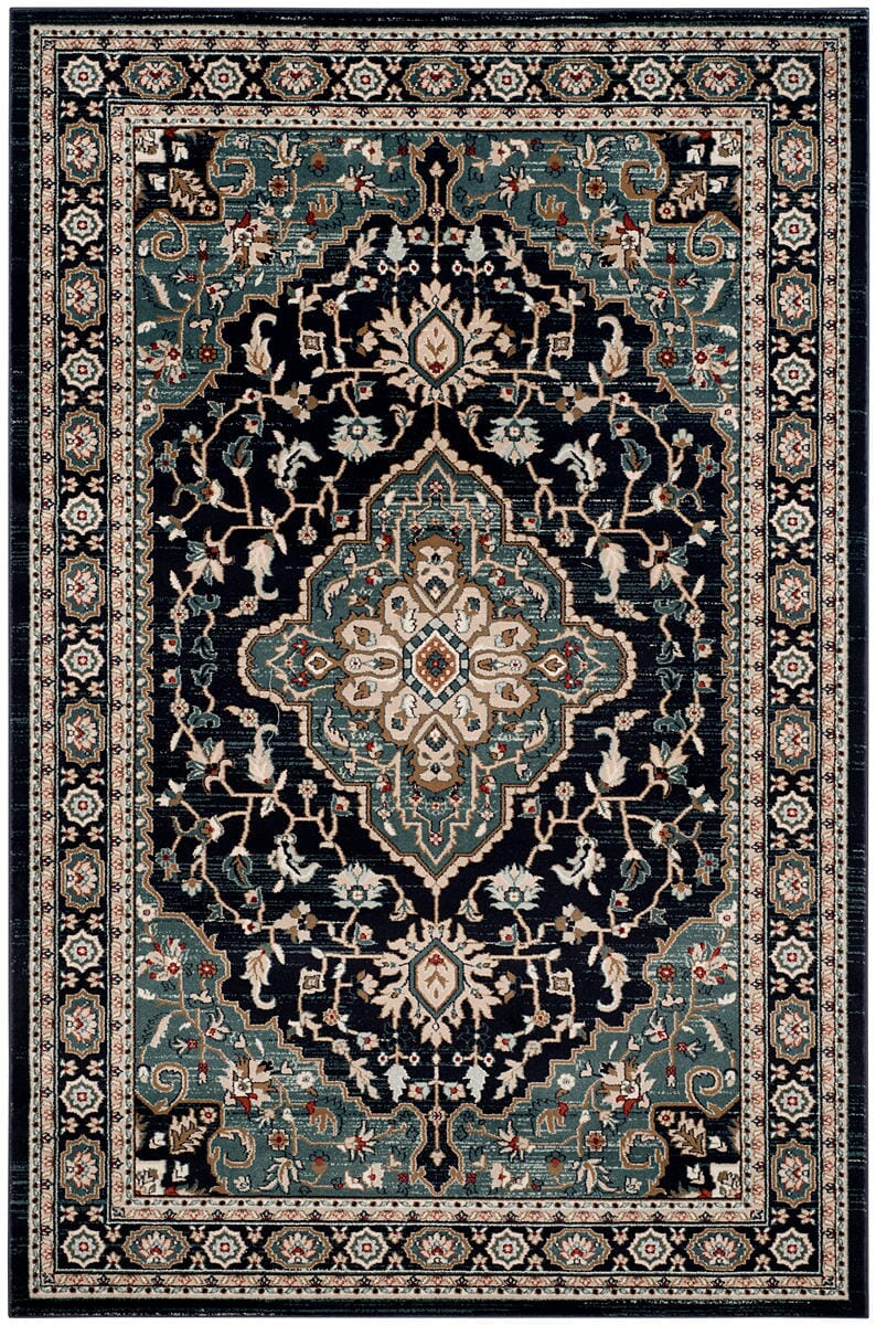 Safavieh Lyndhurst Lnh338C Anthracite / Teal Area Rug