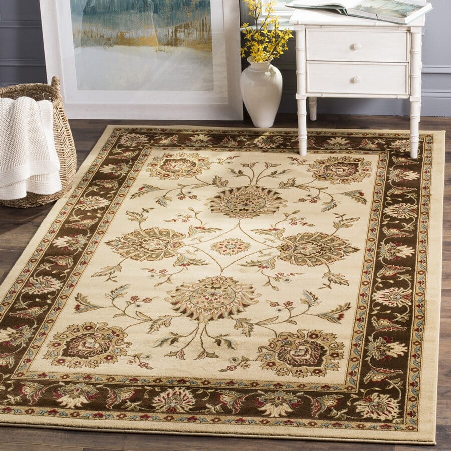 Safavieh Lyndhurst Lnh555-1225 Ivory / Brown Area Rug