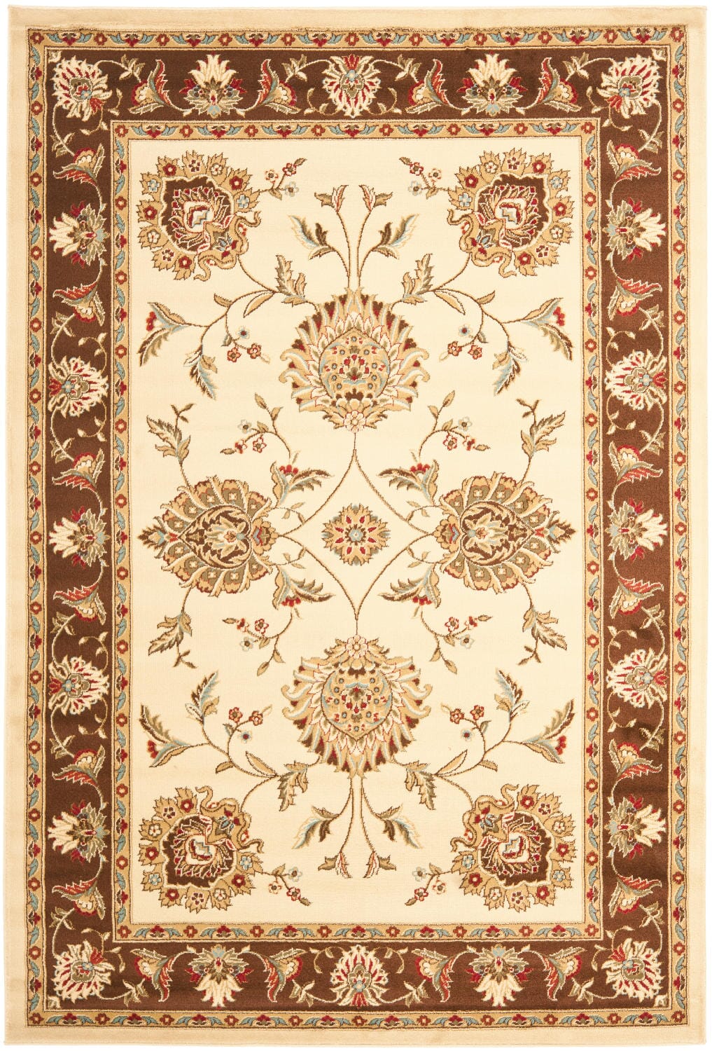 Safavieh Lyndhurst Lnh555-1225 Ivory / Brown Area Rug