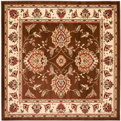 Safavieh Lyndhurst Lnh555-2512 Brown / Ivory Area Rug