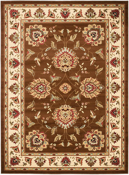 Safavieh Lyndhurst Lnh555-2512 Brown / Ivory Area Rug