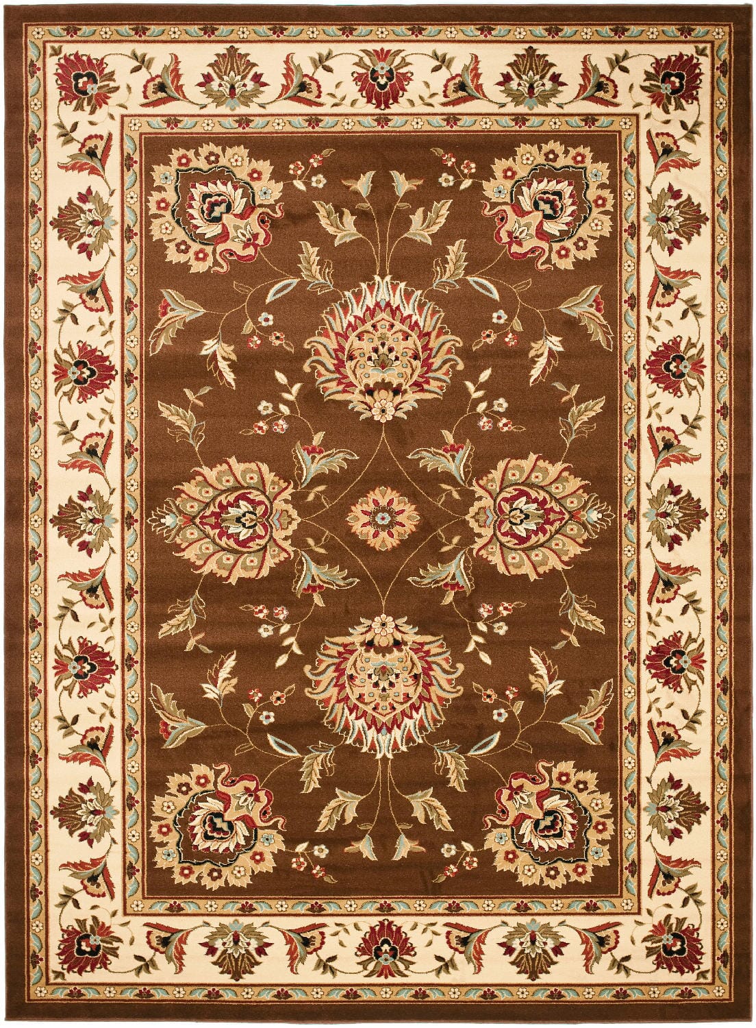 Safavieh Lyndhurst Lnh555-2512 Brown / Ivory Area Rug