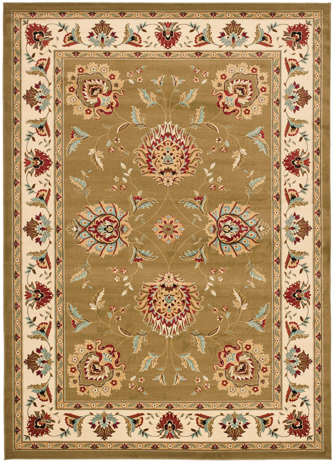 Safavieh Lyndhurst Lnh555-5212 Green / Ivory Area Rug