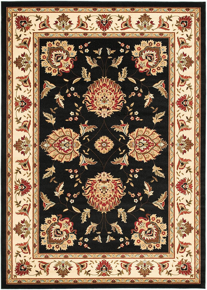 Safavieh Lyndhurst Lnh555-9012 Black / Ivory Area Rug