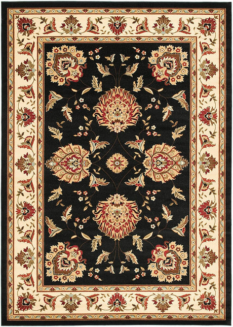 Safavieh Lyndhurst Lnh555-9012 Black / Ivory Rugs.