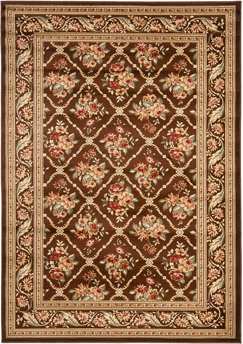 Safavieh Lyndhurst Lnh556-2525 Brown / Brown Area Rug