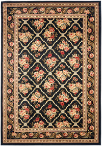 Safavieh Lyndhurst Lnh556-9090 Black / Black Area Rug