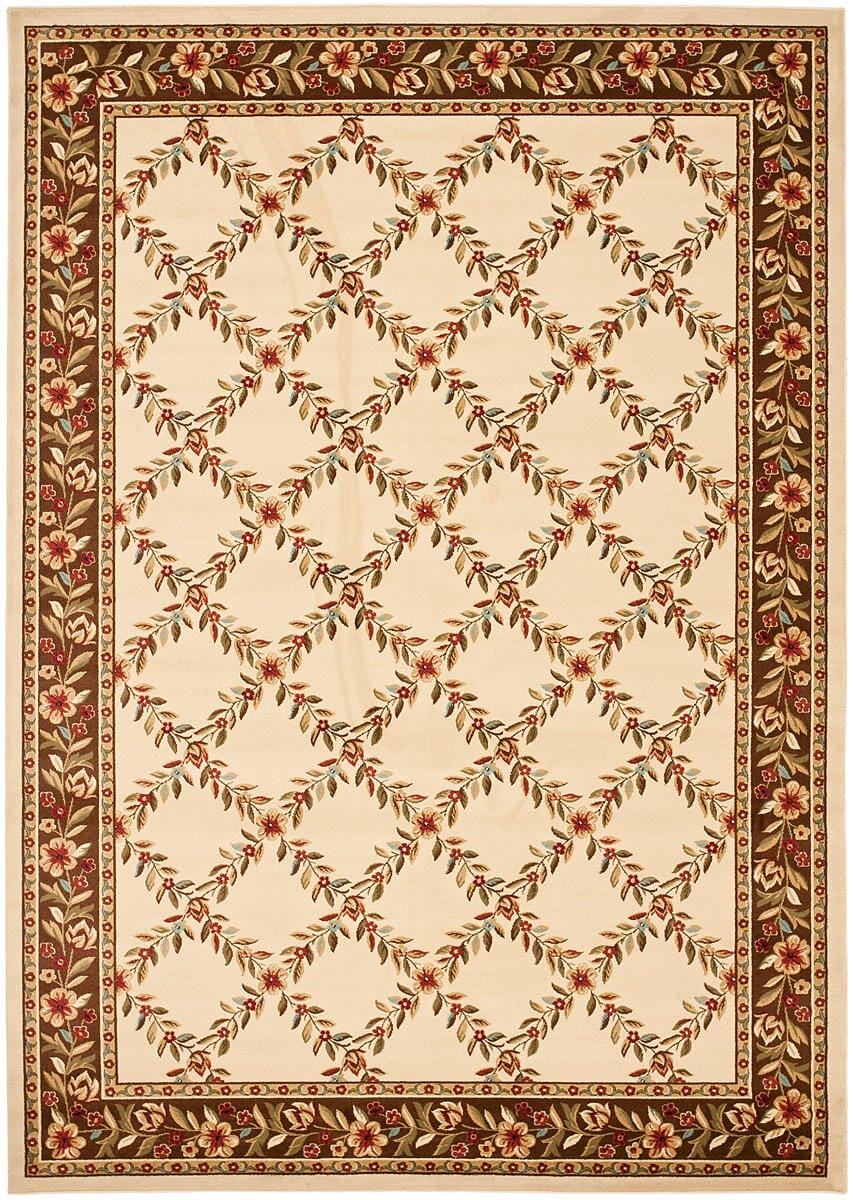 Safavieh Lyndhurst Lnh557-1225 Ivory / Brown Area Rug