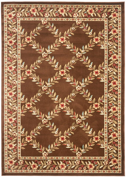 Safavieh Lyndhurst Lnh557-2525 Brown / Brown Area Rug