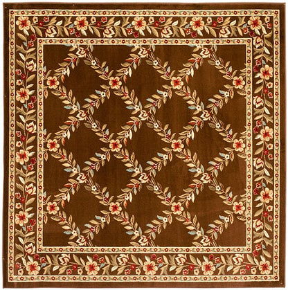 Safavieh Lyndhurst Lnh557-2525 Brown / Brown Area Rug