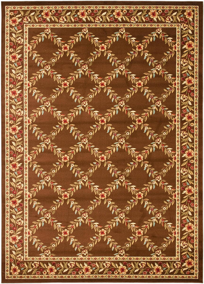 Safavieh Lyndhurst Lnh557-2525 Brown / Brown Area Rug