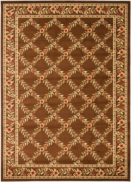 Safavieh Lyndhurst Lnh557-2525 Brown / Brown Area Rug