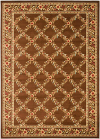 Safavieh Lyndhurst Lnh557-2525 Brown / Brown Area Rug