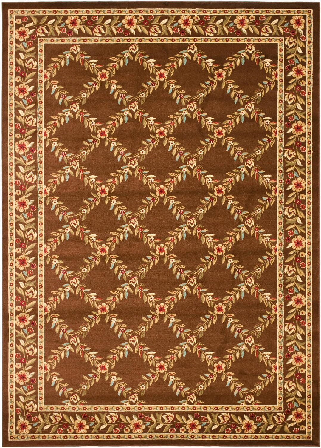 Safavieh Lyndhurst Lnh557-2525 Brown / Brown Area Rug