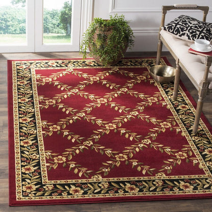 Safavieh Lyndhurst Lnh557-4090 Red / Black Area Rug