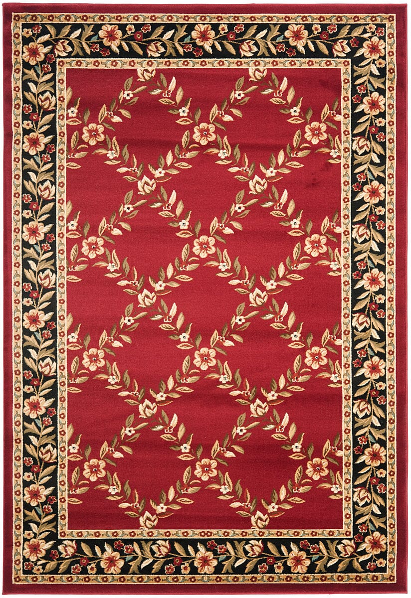 Safavieh Lyndhurst Lnh557-4090 Red / Black Area Rug