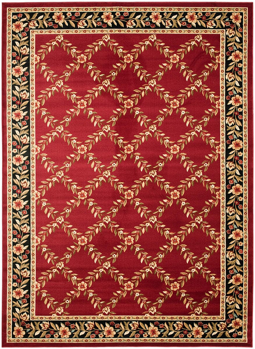 Safavieh Lyndhurst Lnh557-4090 Red / Black Area Rug