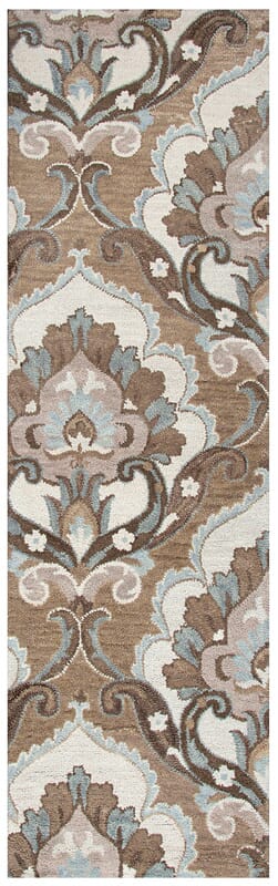 Rizzy Leone Lo-9987 Mocha Damask Area Rug